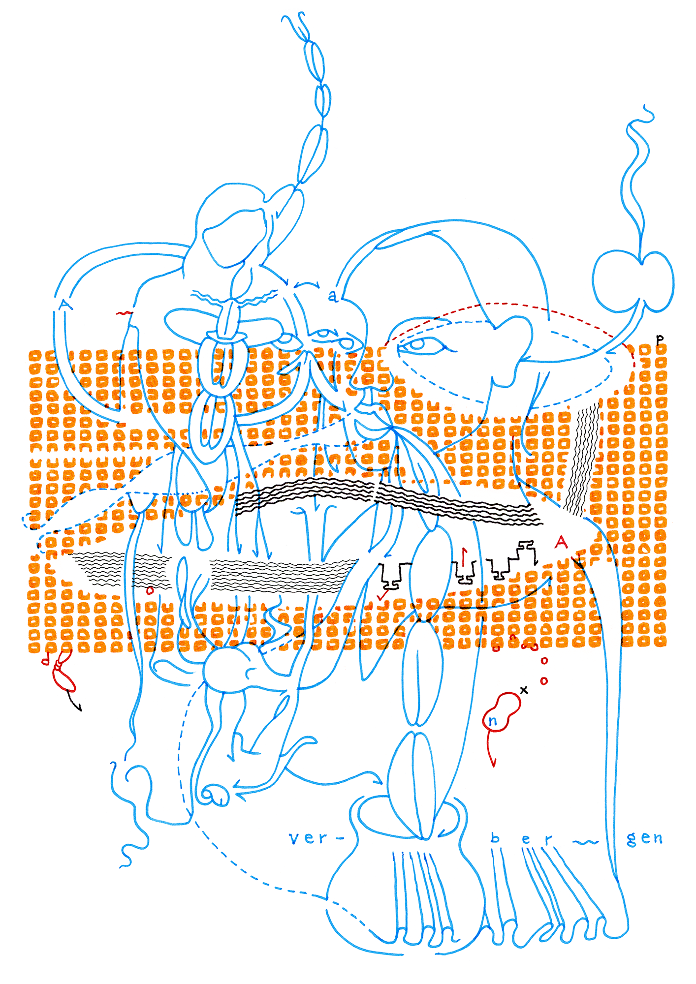 Hannes Kater: Tageszeichnung (Zeichnung/drawing) vom 05.12.2014 (1414 x 2000 Pixel)