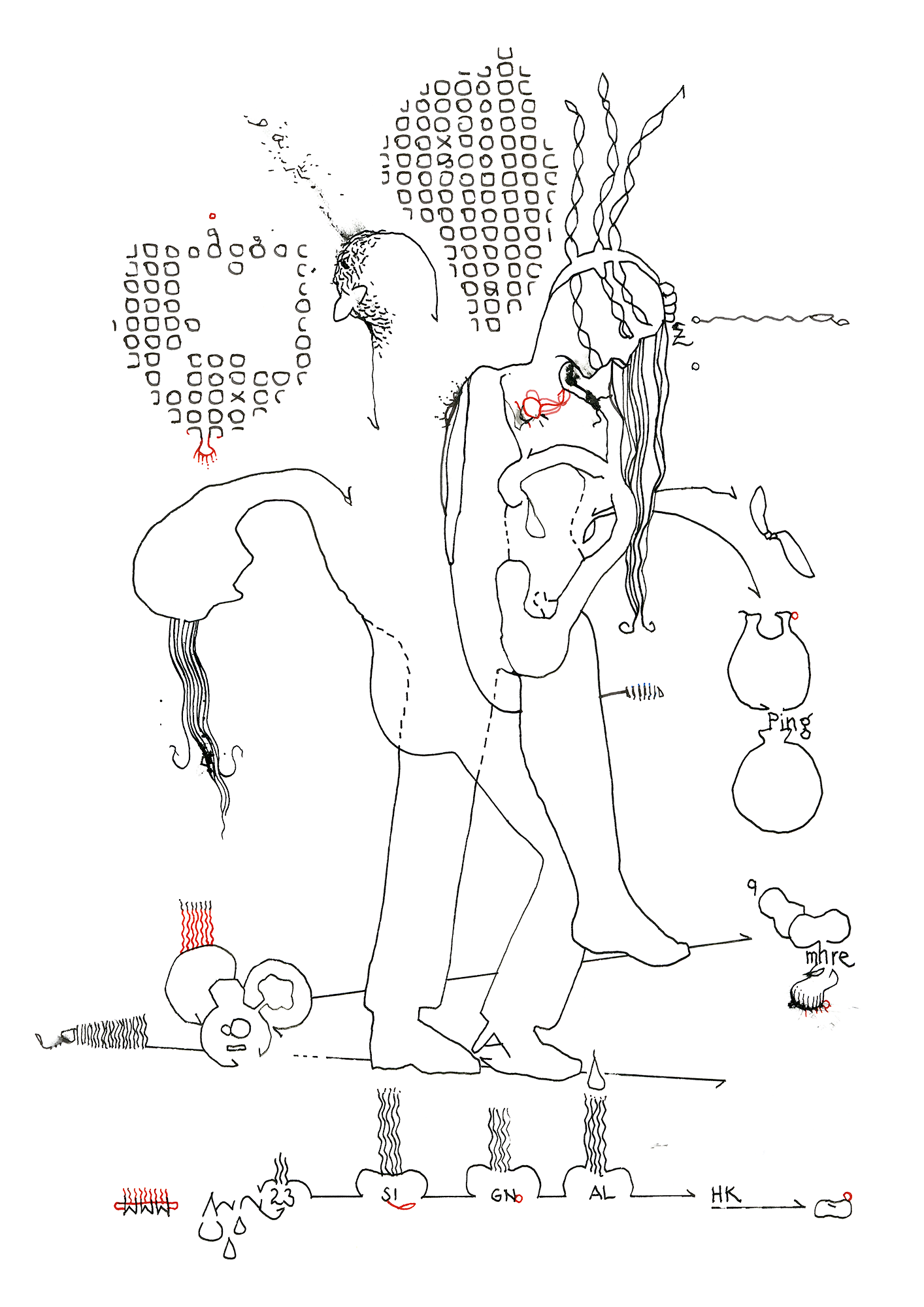 Hannes Kater: Tageszeichnung (Zeichnung/drawing) vom 02.06.2023 (1414 x 2000 Pixel)
