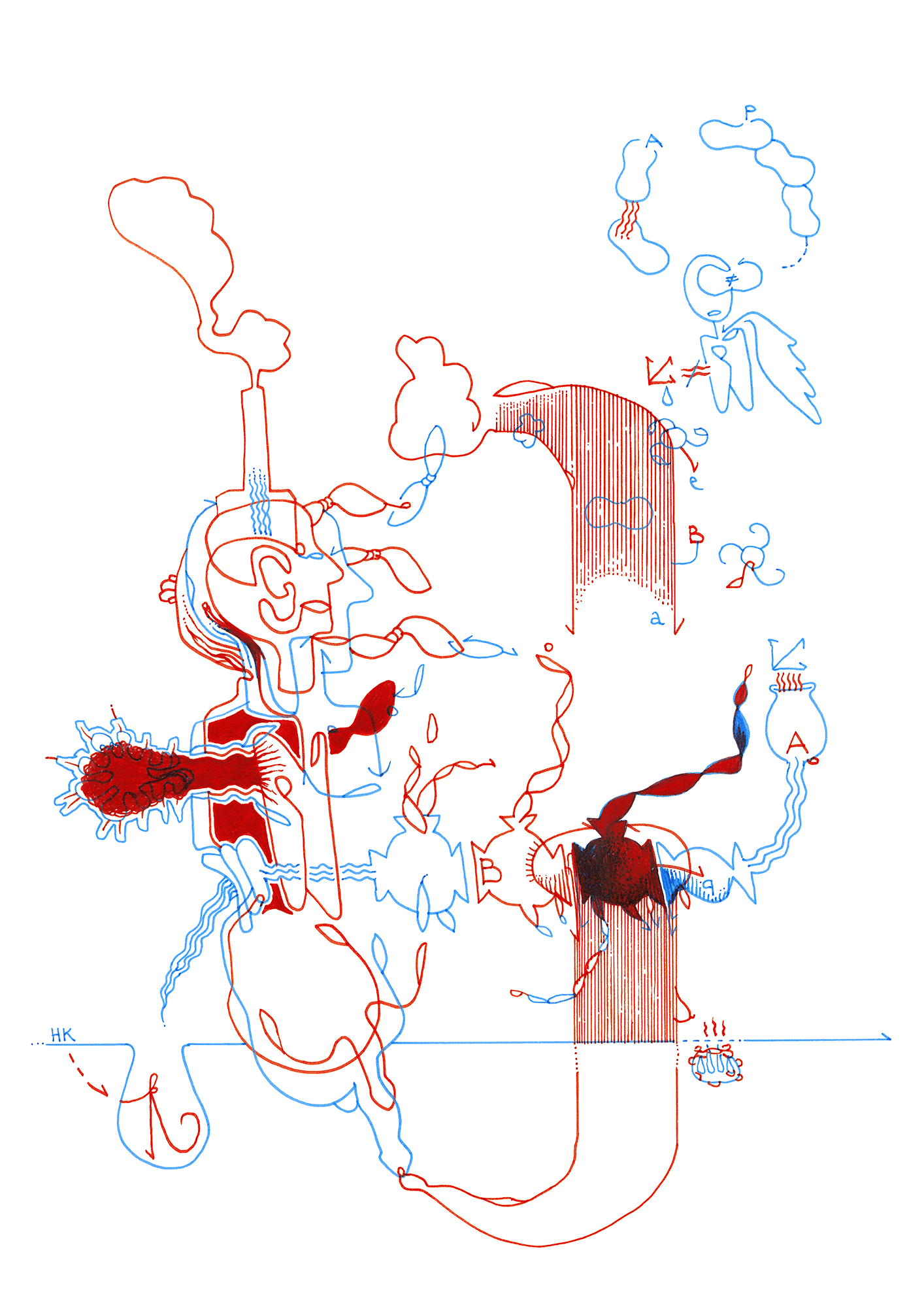 Hannes Kater: Tageszeichnung (Zeichnung/drawing) vom 06.06.2023 (1414 x 2000 Pixel)