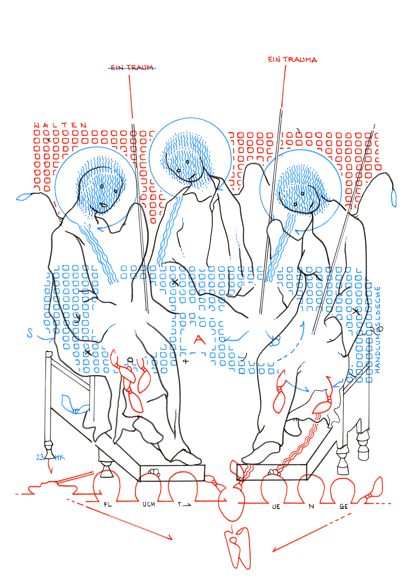 Hannes Kater: Tageszeichnung (Zeichnung/drawing) vom 10.06.2023 (1414 x 2000 Pixel)