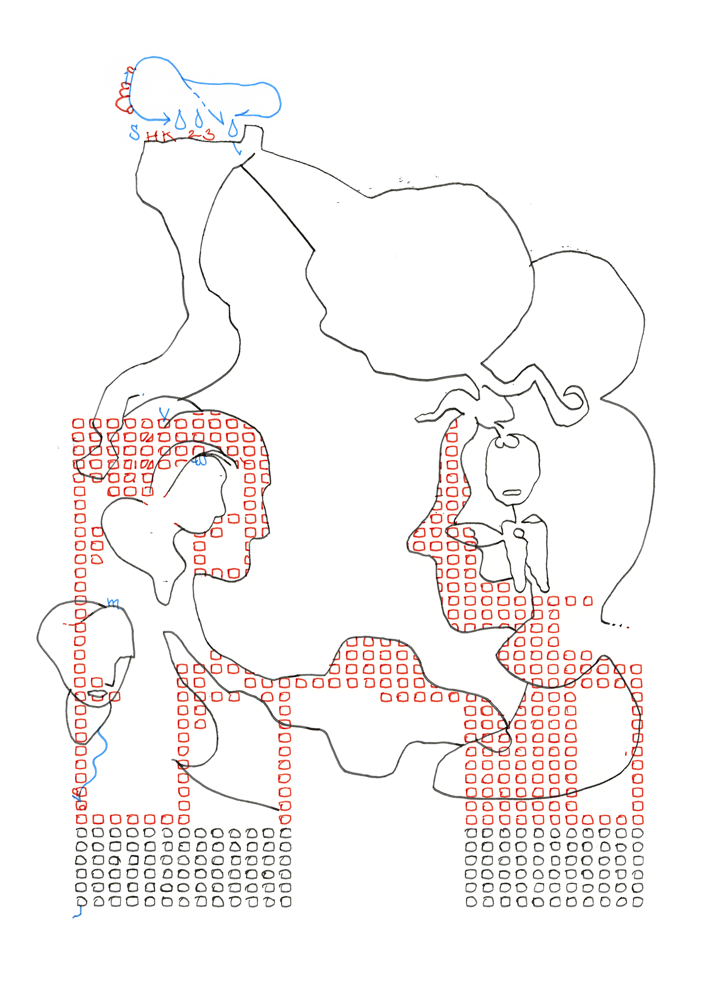 Hannes Kater: Tageszeichnung (Zeichnung/drawing) vom 20.09.2023 (1414 x 2000 Pixel)
