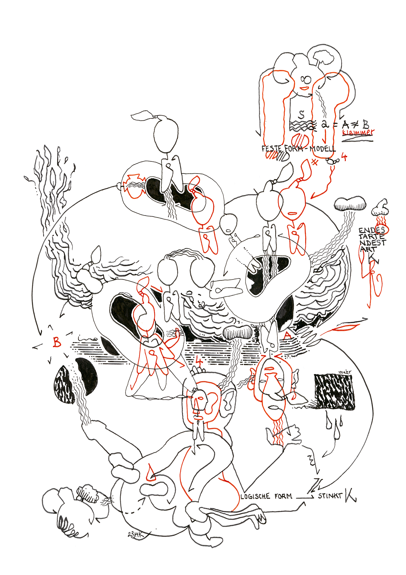 Hannes Kater: Tageszeichnung (Zeichnung/drawing) vom 30.11.2023 (1414 x 2000 Pixel)