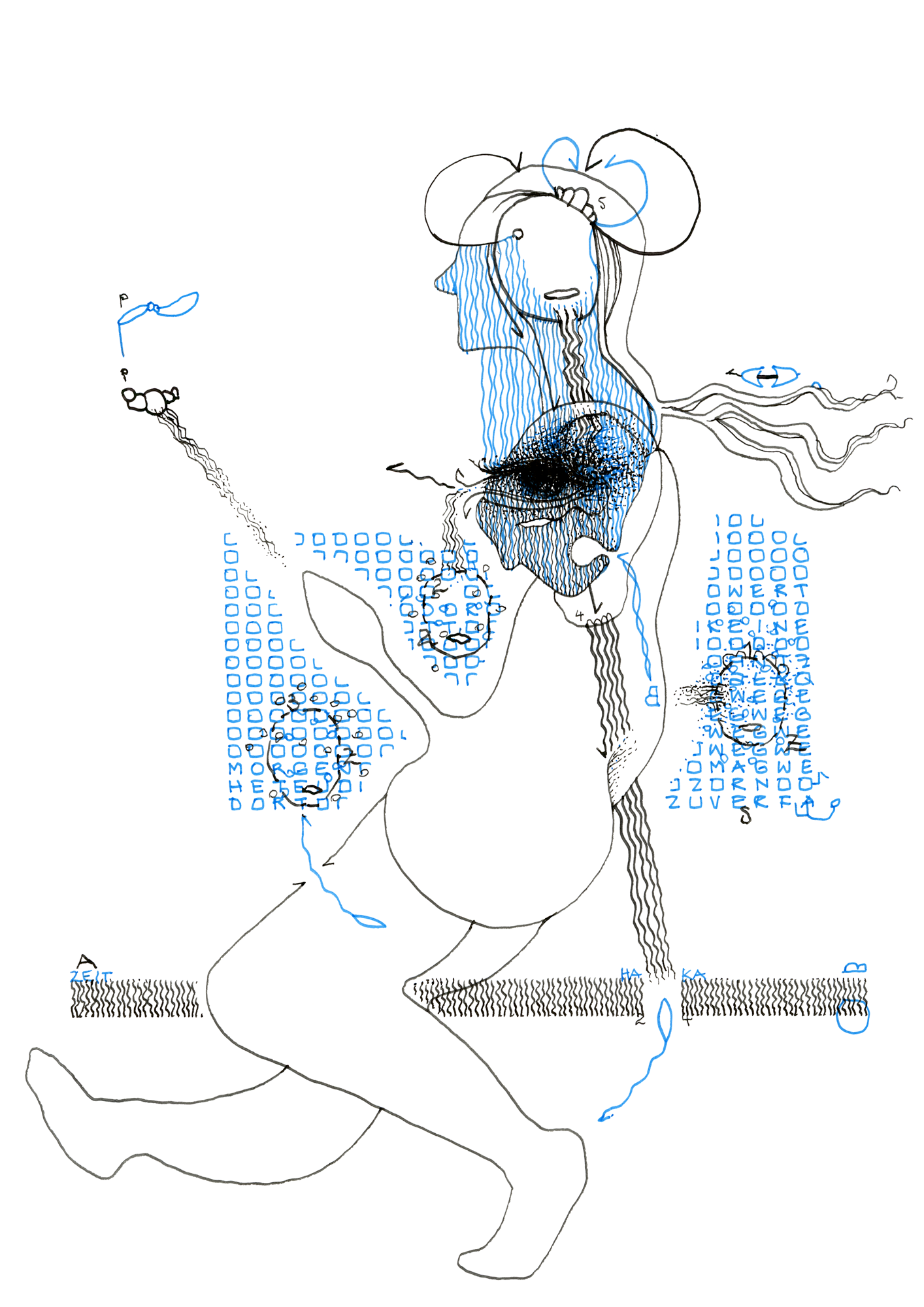 Hannes Kater –Tageszeichnung (Zeichnung/drawing) vom 06.05.2024 (1414 x 2000 Pixel)