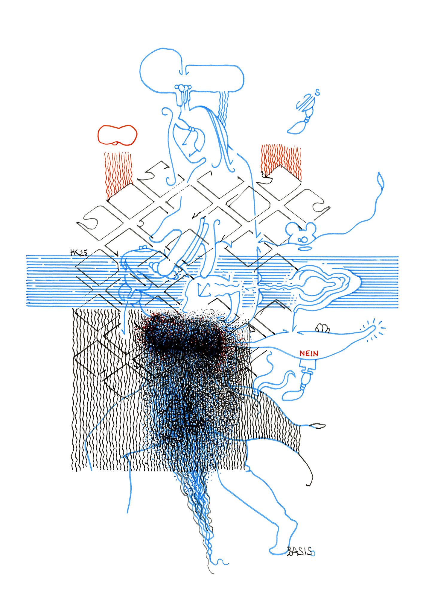 Hannes Kater –Tageszeichnung (Zeichnung/drawing) vom 28.05.2025 (1414 x 2000 Pixel)