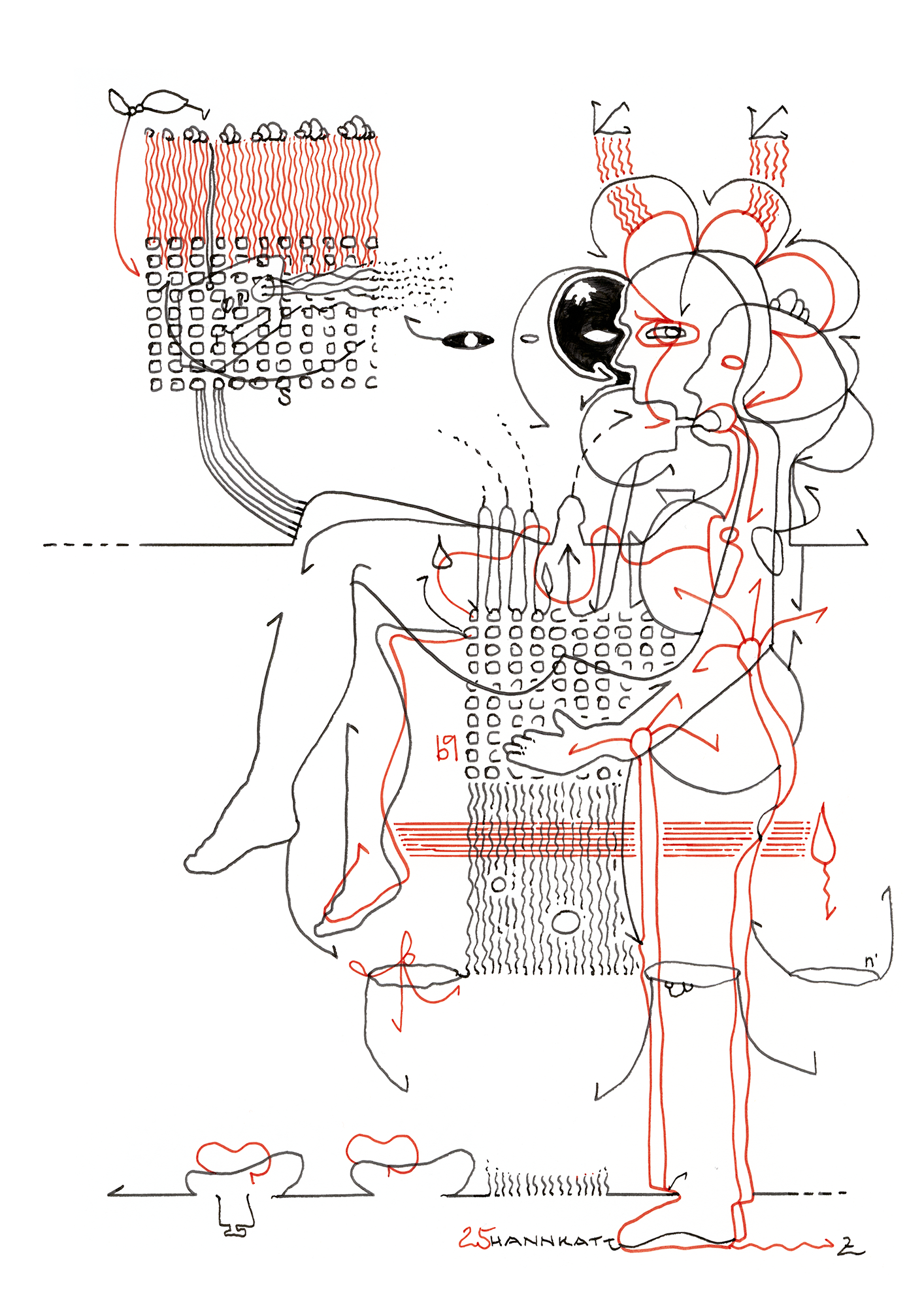 Hannes Kater – Tageszeichnung (Zeichnung/drawing) vom 30.05.2025 (1414 x 2000 Pixel)