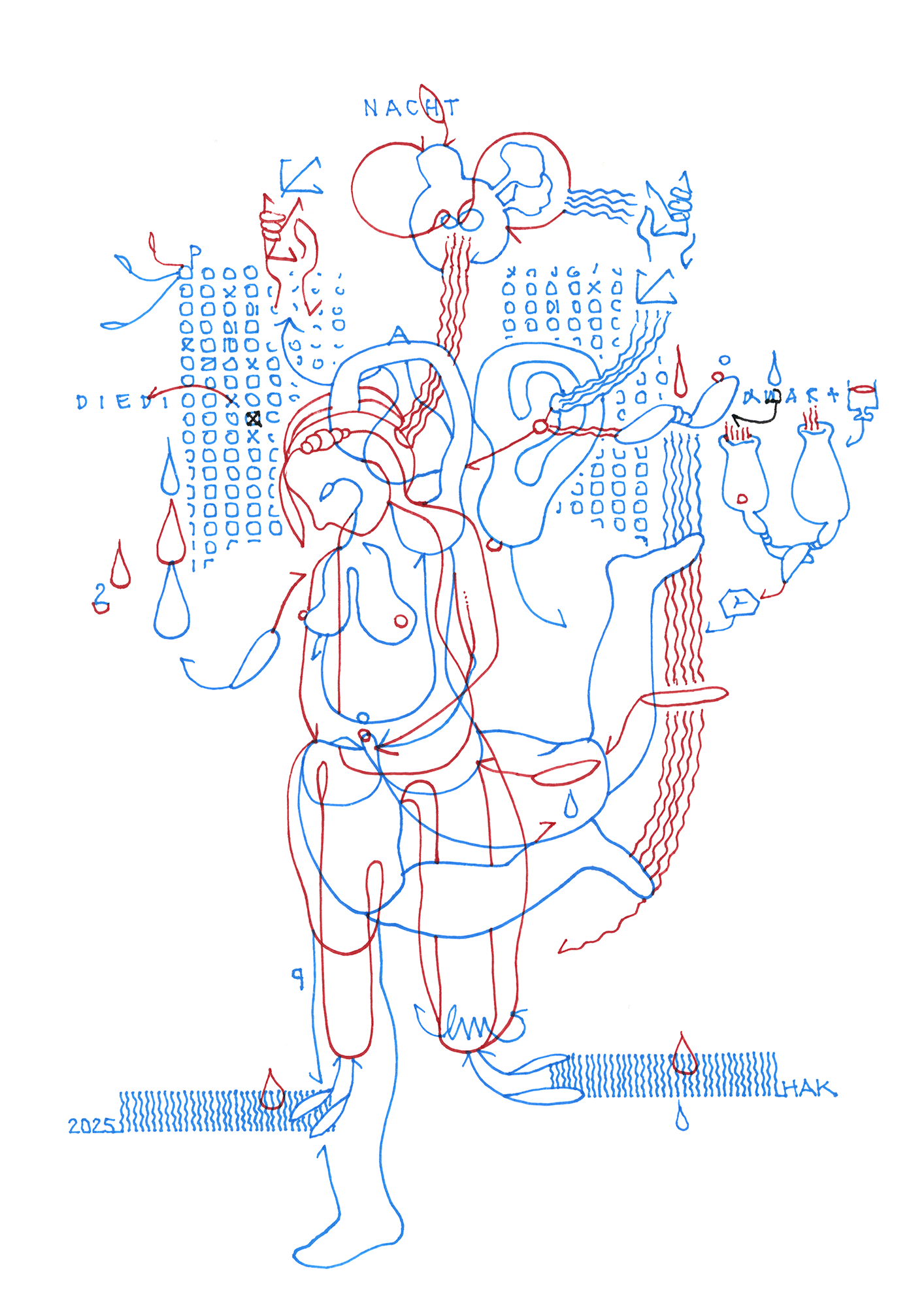 Hannes Kater – Tageszeichnung (Zeichnung/drawing) vom 30.10.2025 (1414 x 2000 Pixel)