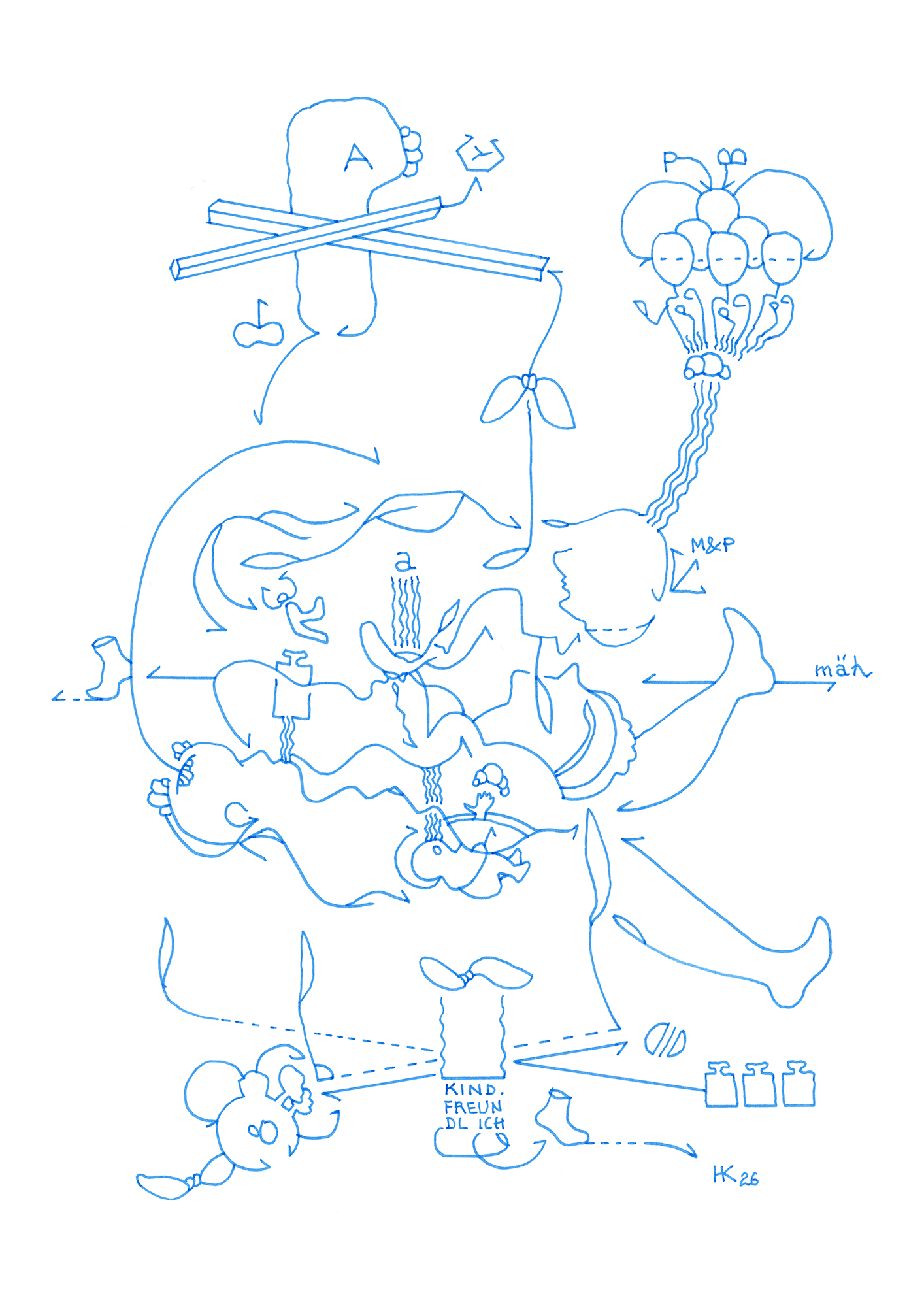 Hannes Kater  Tageszeichnung (Zeichnung/drawing) vom 02.02.2026 (1414 x 2000 Pixel)