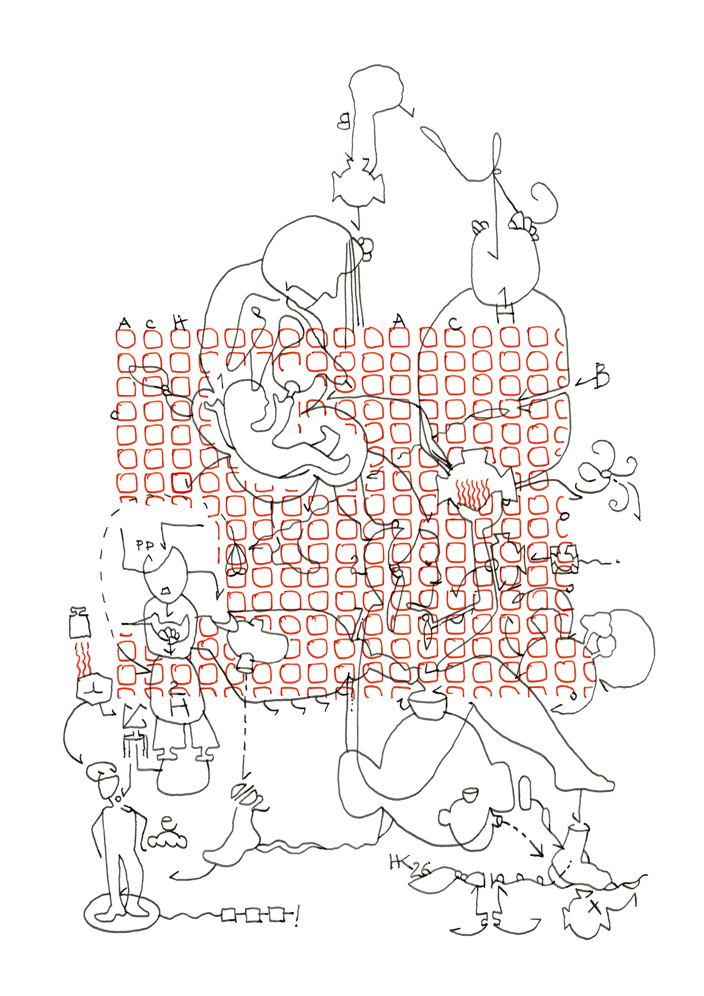 Hannes Kater  Tageszeichnung (Zeichnung/drawing) vom 02.03.2026 (1414 x 2000 Pixel)