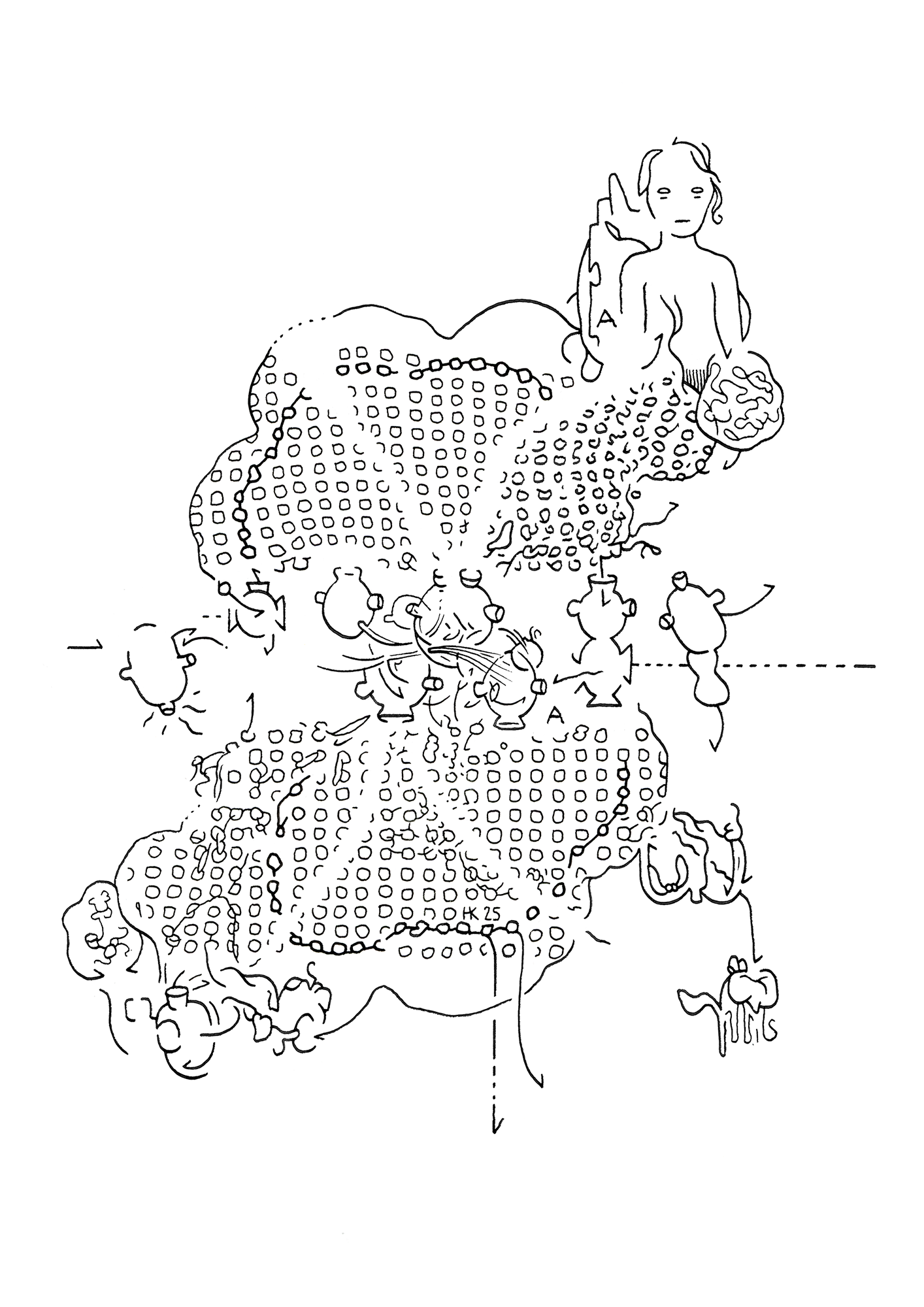 Hannes Kater  Tageszeichnung (Zeichnung/drawing) vom 19.12.2025 (1414 x 2000 Pixel)