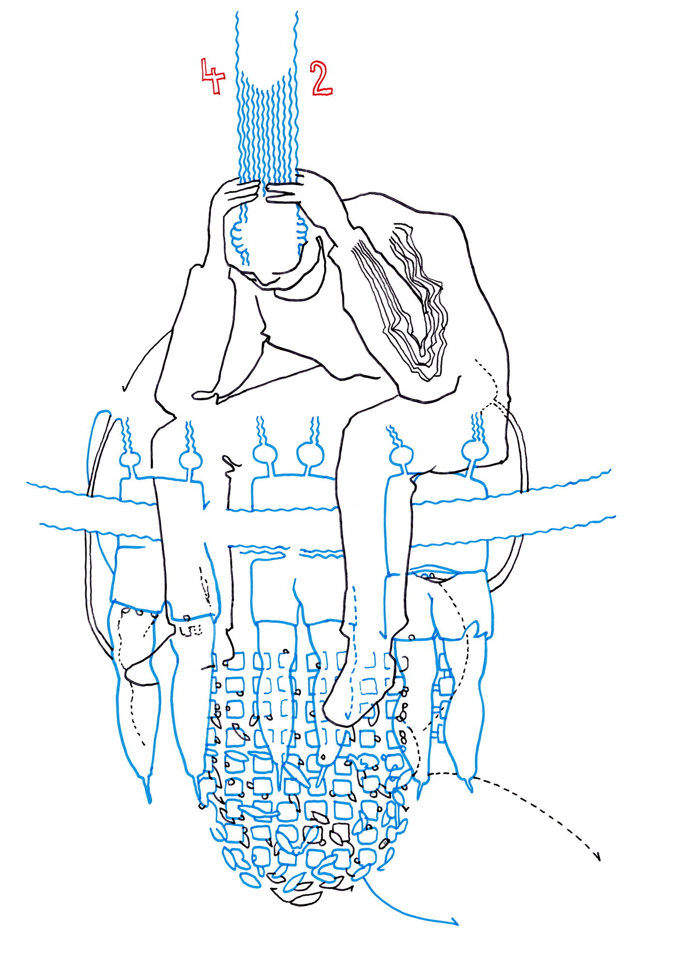 Hannes Kater – Tageszeichnung (Zeichnung/drawing) vom 25.10.2014 (1414 x 2000 Pixel)