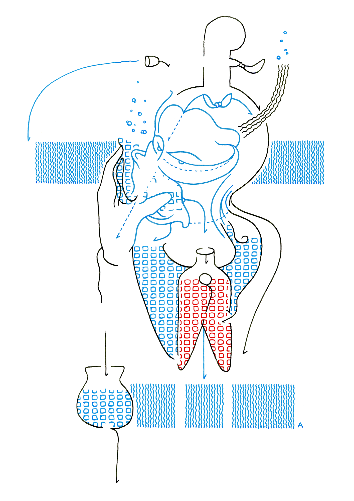Hannes Kater – Tageszeichnung (Zeichnung/drawing) vom 14.11.2014 (1414 x 2000 Pixel)
