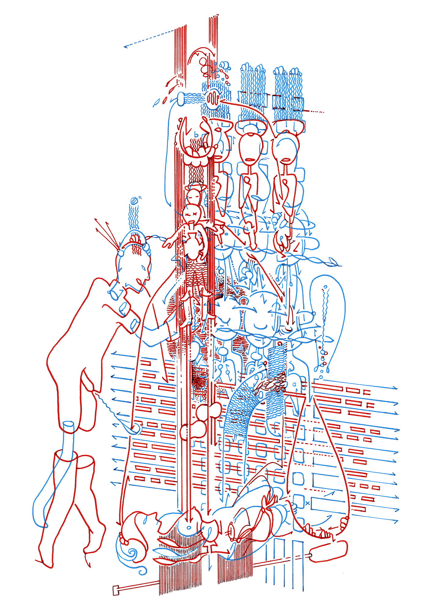 Hannes Kater: Tageszeichnung (Zeichnung/drawing) vom 23.11.2015 (1414 x 2000 Pixel)