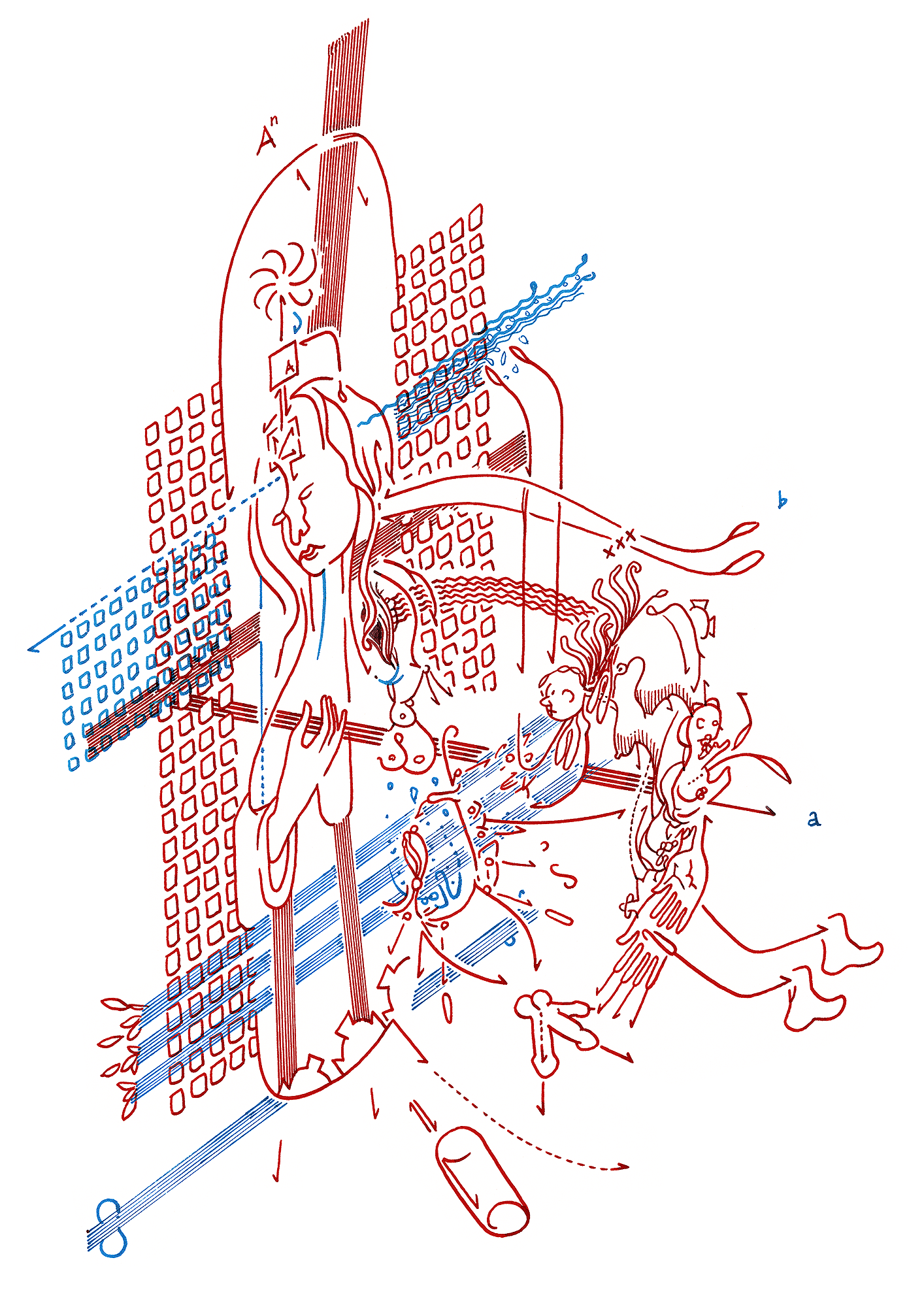 Hannes Kater: Tageszeichnung (Zeichnung/drawing) vom 27.11.2015 (1414 x 2000 Pixel)