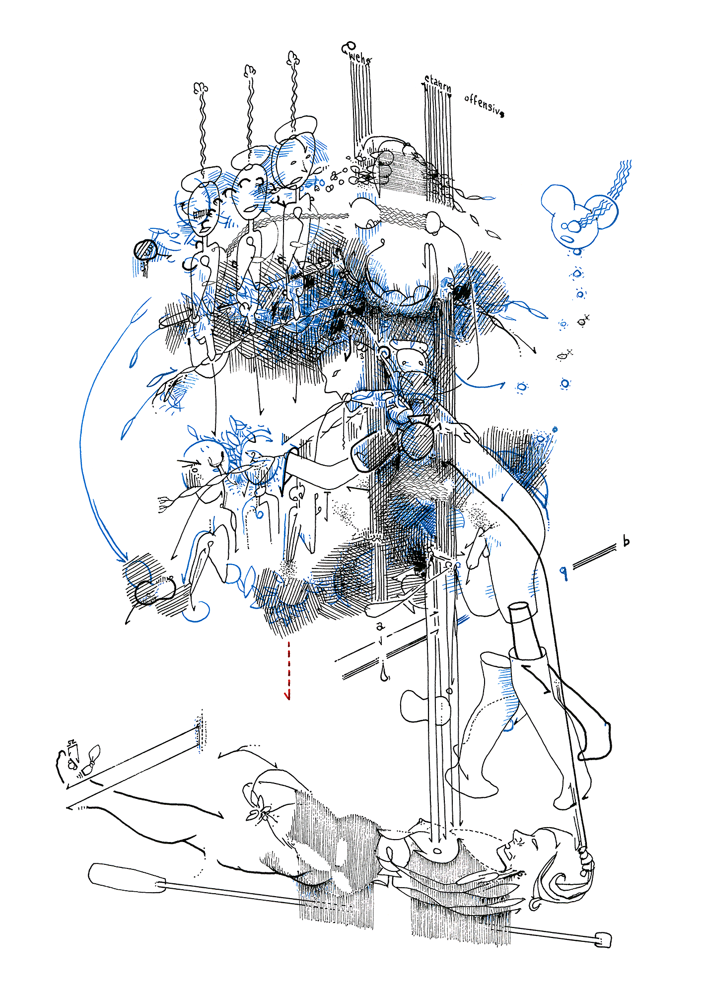 Hannes Kater: Tageszeichnung (Zeichnung/drawing) vom 28.11.2015 (1414 x 2000 Pixel)
