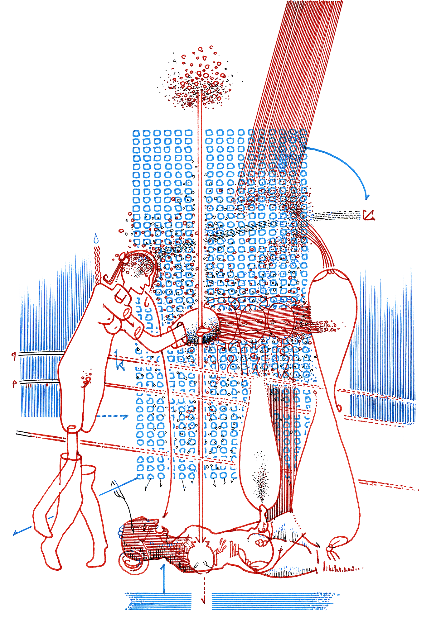 Hannes Kater: Tageszeichnung (Zeichnung/drawing) vom 30.11.2015 (1414 x 2000 Pixel)