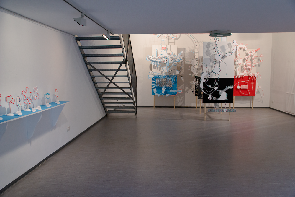 Hannes Kater - Raumzeichnung im Galeriehaus Nord, Mürnberg 2013