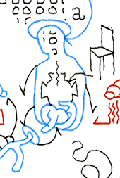 Hannes Kater  Detail einer Zeichnung, Juni 2026