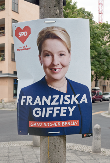 Wahlwerbung in Berlin 2021 - Foto Hannes Kater