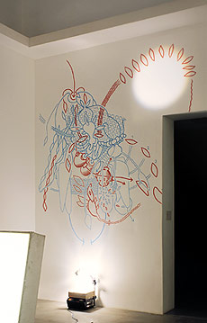 Hannes Kater: Detail Saal 4, Kunstverein Hannover 2001